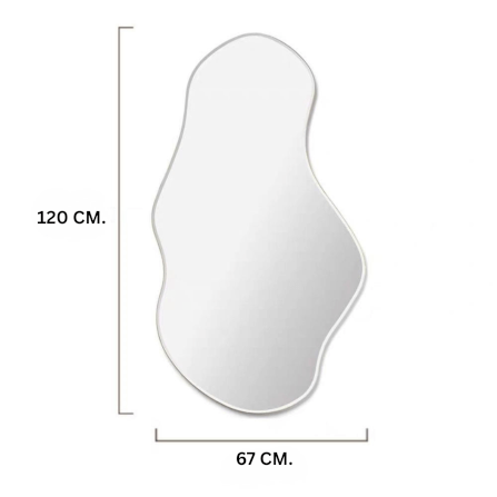 กระจกแขวนผนัง MY DOLLS HOUSE TUSCA 120 ซม. สีเงิน_1